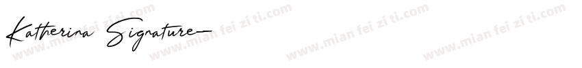 Katherina Signature字体转换